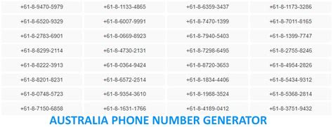 mobile number with +61.